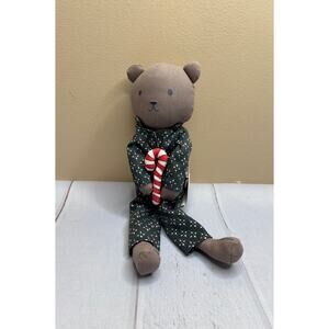 Hearth & Hand Magnolia Stuffed Bear Plush Holiday Candy Cane NEW w/ Tags
